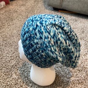 handmade blue hat
